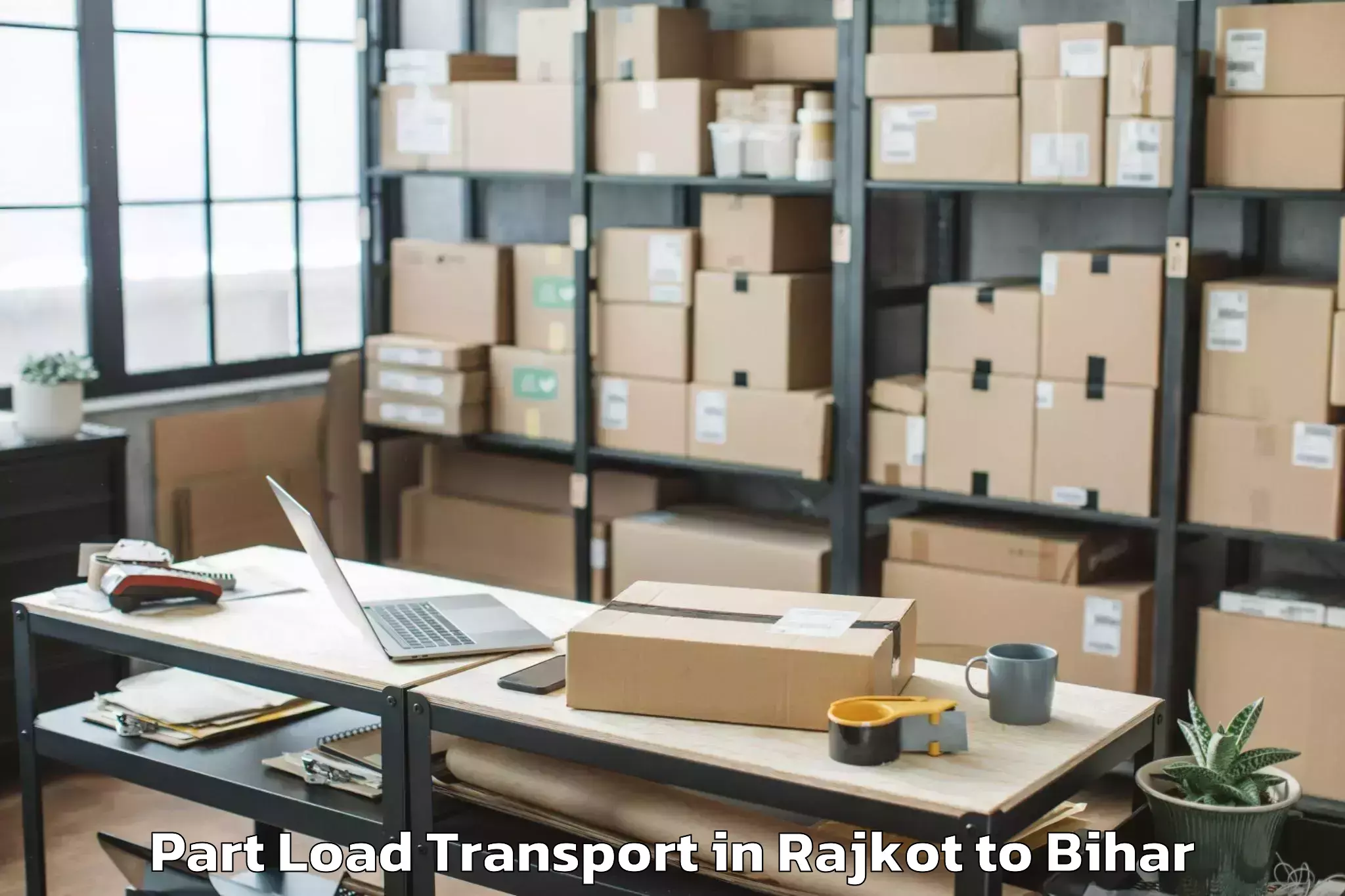 Comprehensive Rajkot to City Centre Mall Patna Part Load Transport